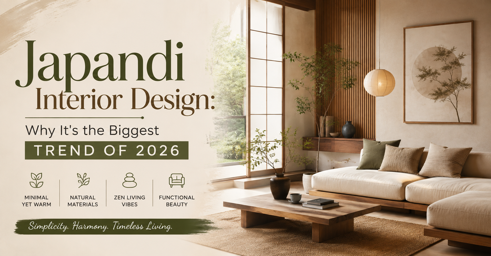Japandi Interior Design Trends 2026